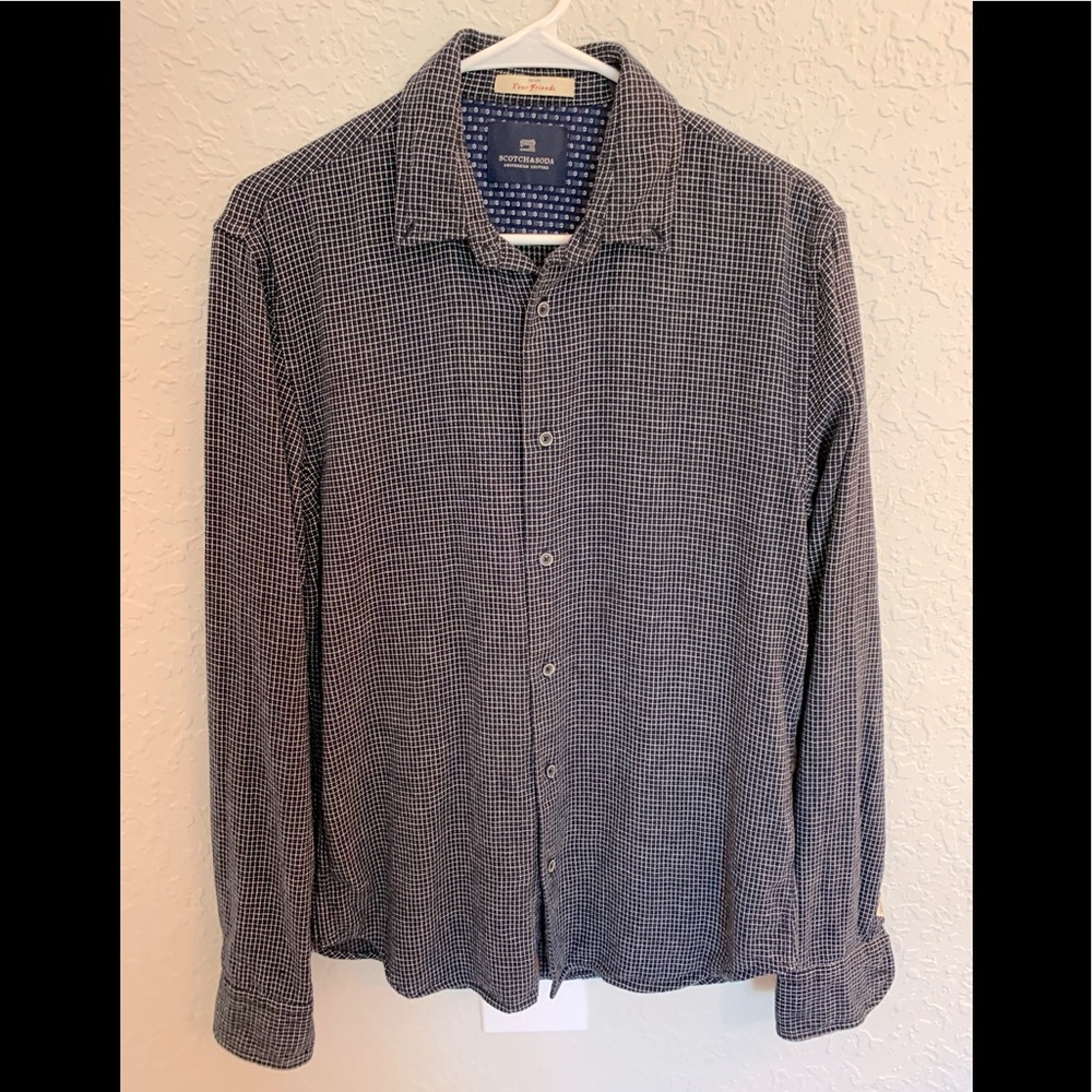 Scotch & Soda Men’s Cotton Patterned Shirt